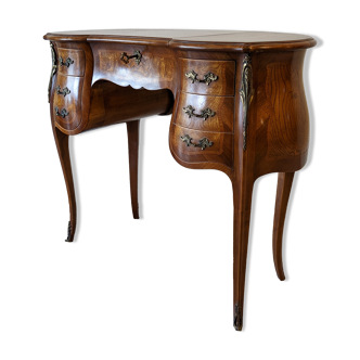 Elm magnifying glass dressing table