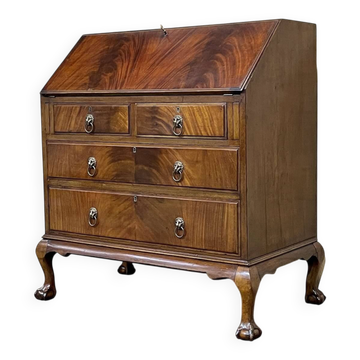 1930s mahogany donkey desk in English.