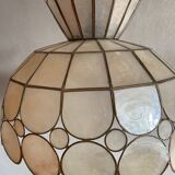 Large pearly pendant light