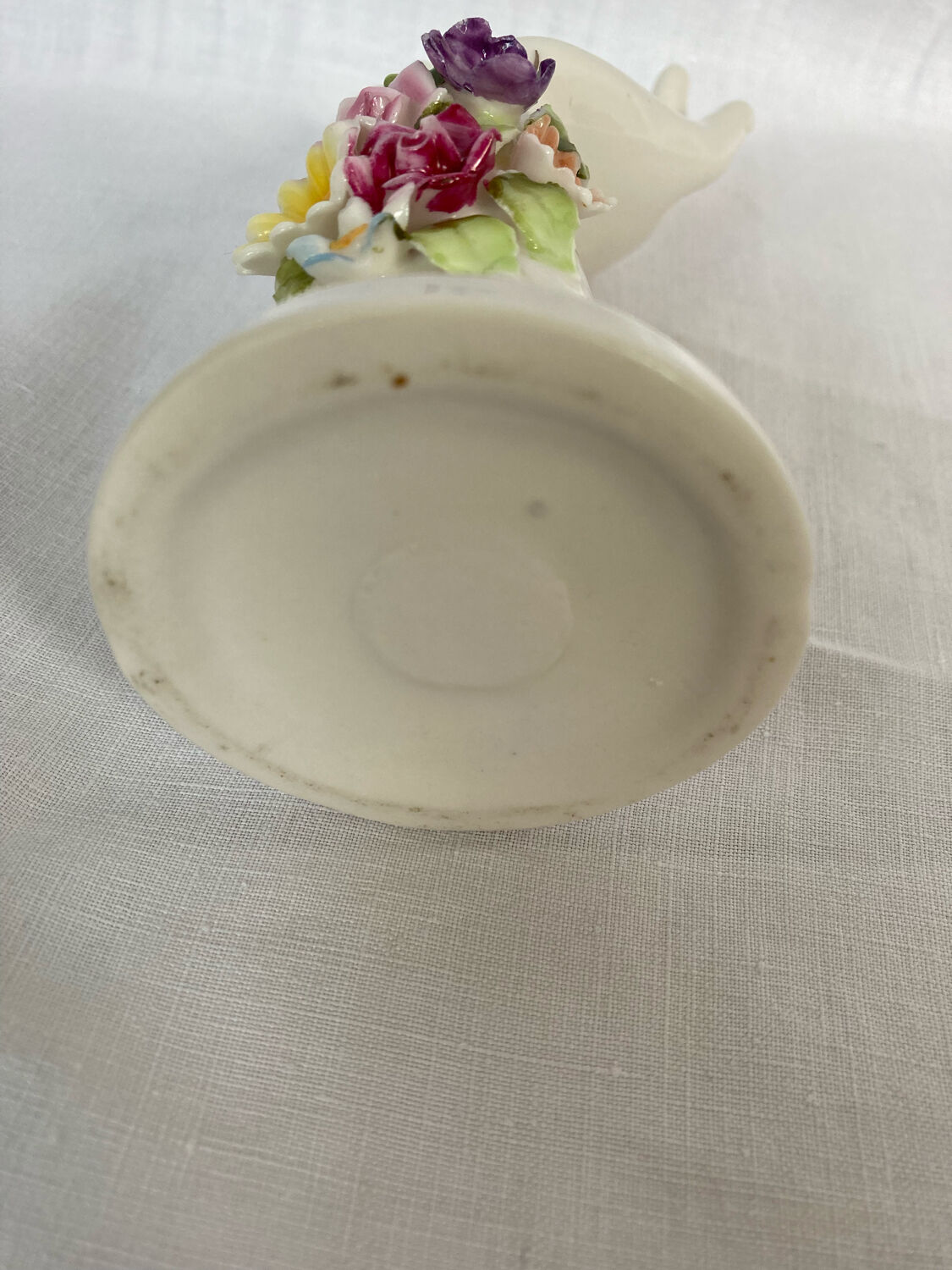 Soliflore vase, vintage hand ring