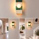 Ceramic zellige wall light