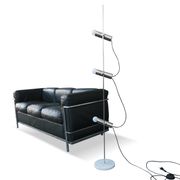 Lampadaire A14 de Alain Richard pour Disderot – 3 spots – base marbre