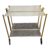 Desserte Textable Platex en plexiglas 1970 -1980