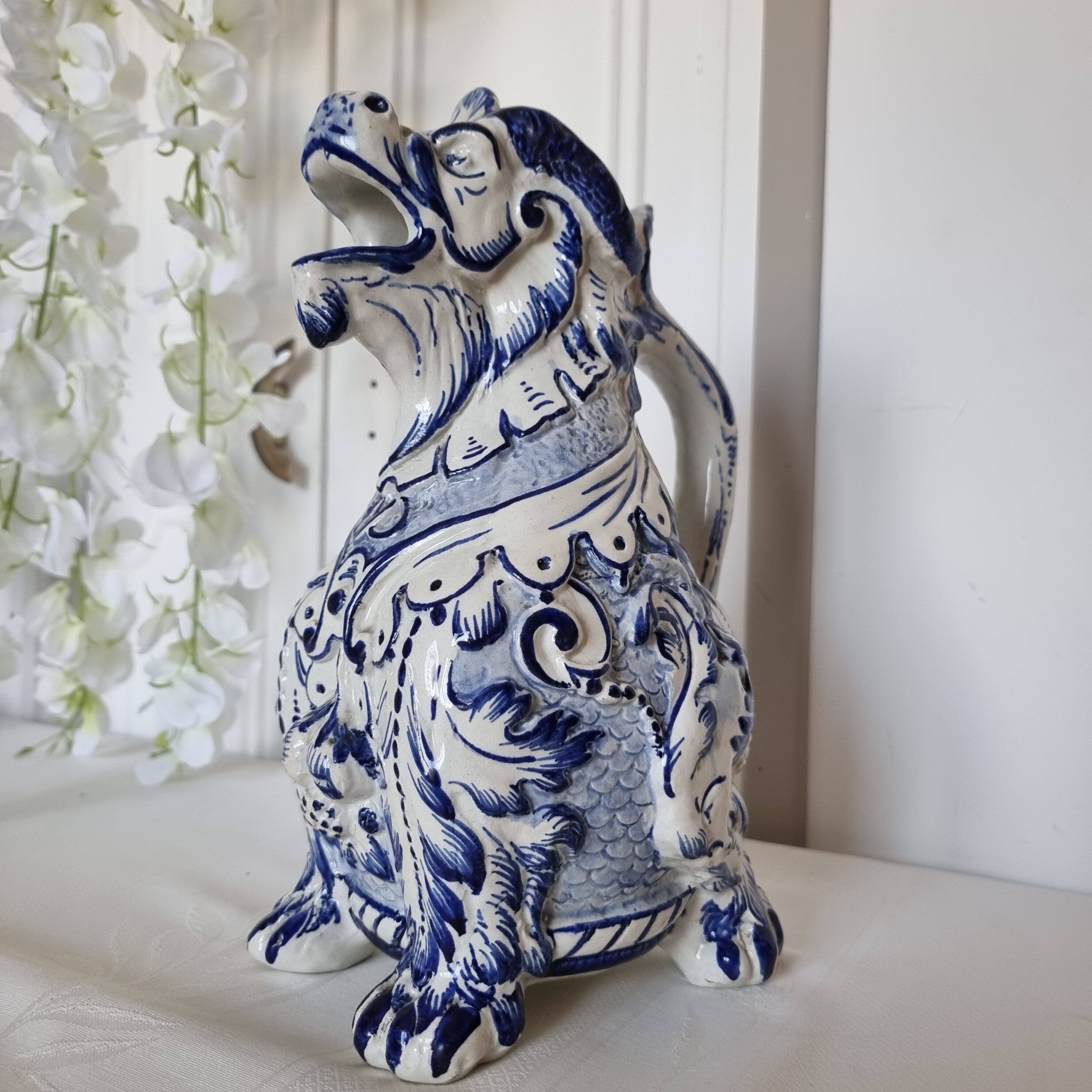 Aquamanil Pitcher with Chimera by Émile Gallé, 1890-1900