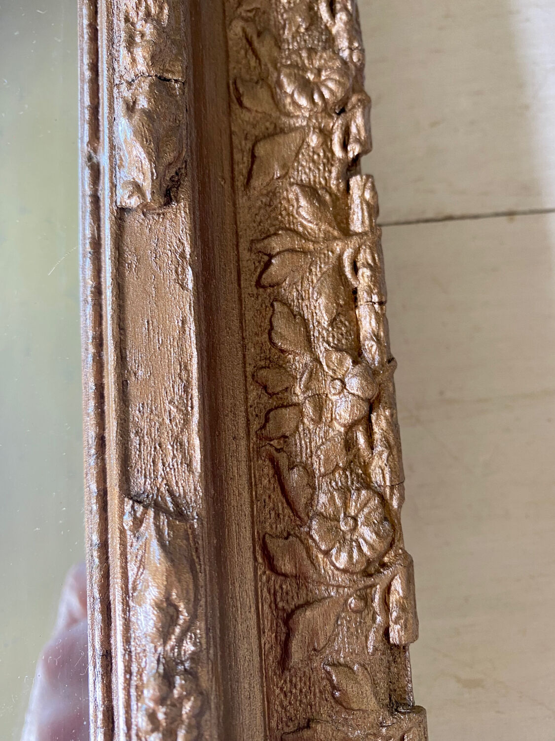 Old gilded mirror early 20th century