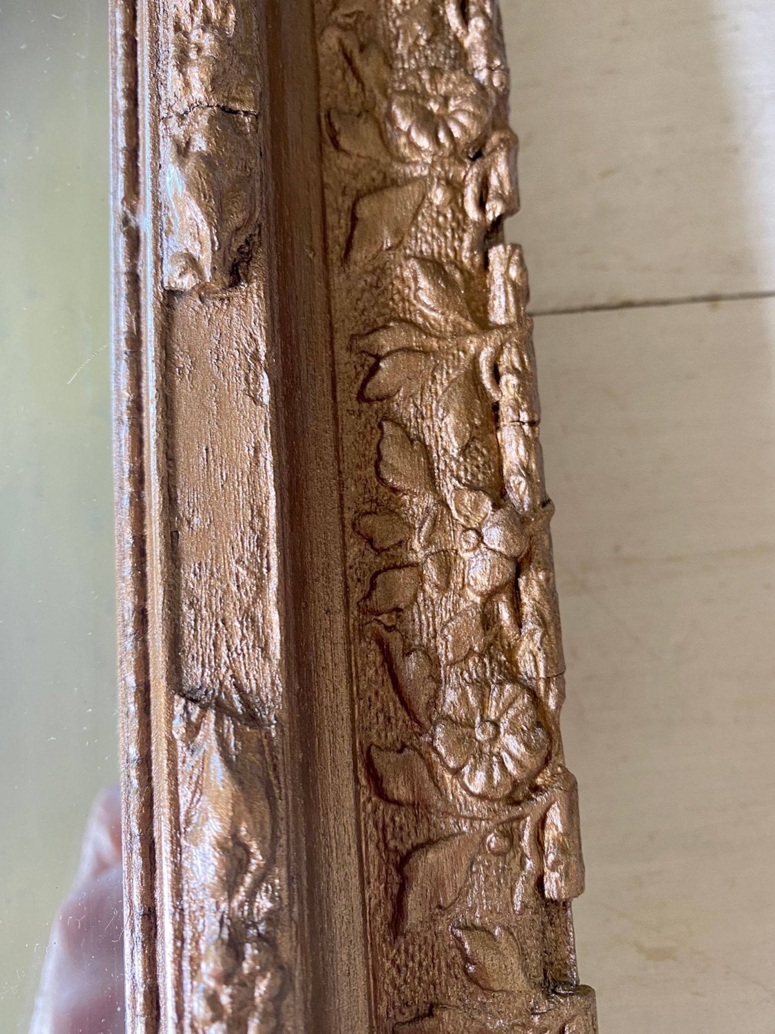 Ancien miroir doré début XXEME