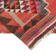 Turkish Handwoven Vintage Herki Kilim 98 cm x 313 cm