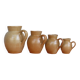 Set of 4 pitchers, CNP, Grès Village France.