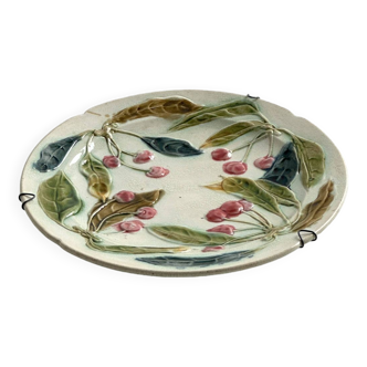 19th century cherry slip plate.