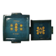 2 very beautiful Ethical dishes with South American geometric patterns. Square Format