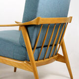 Mid-Century Scandinavian Blue & Turquoise Armchairs, 1960s, Set of 2