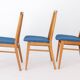 Set of 6 German Dining Chairs, 1960s | Solid Beech Mid-Century Chairs |