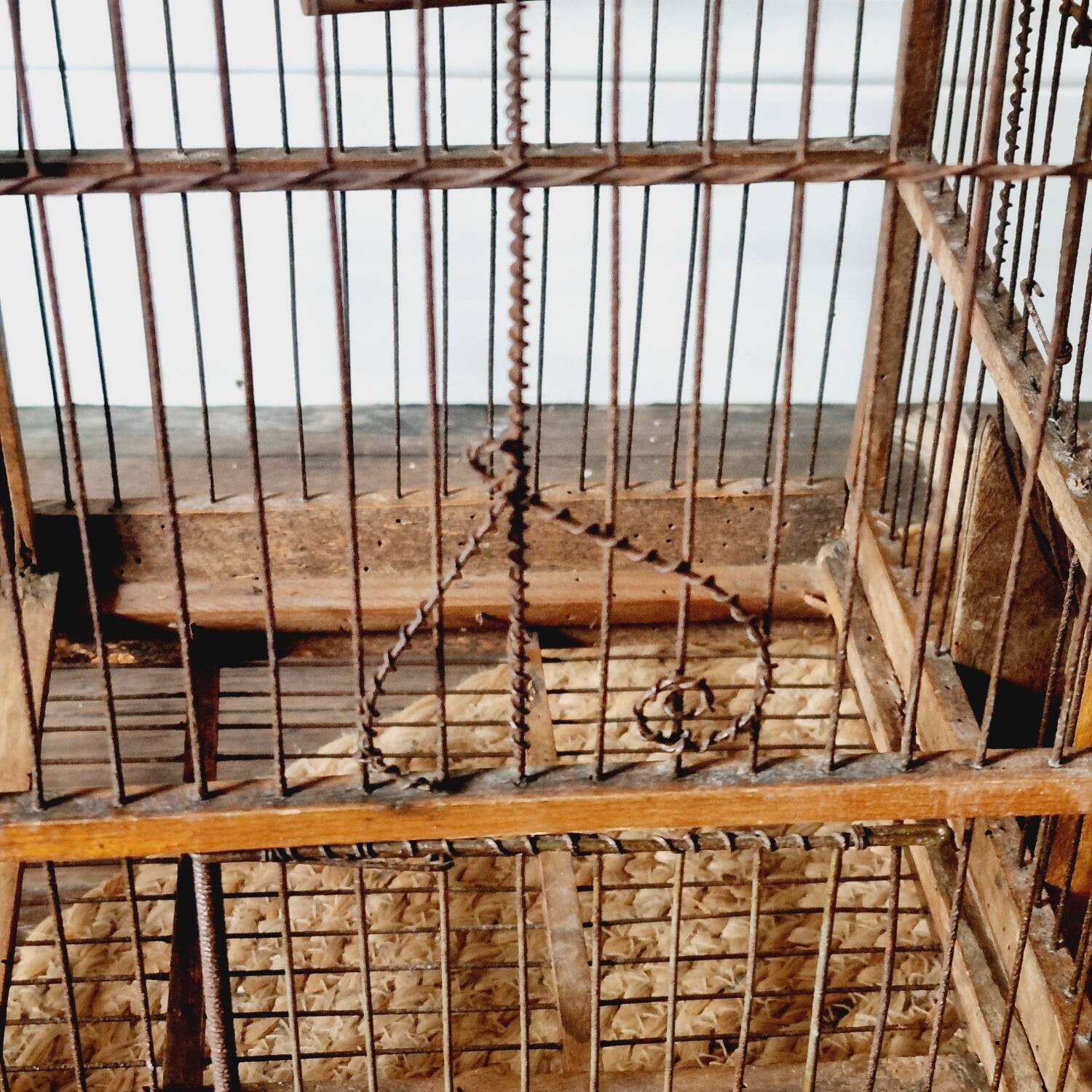 19th century bird cage in its original condition