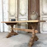 Raw bleached wood table
