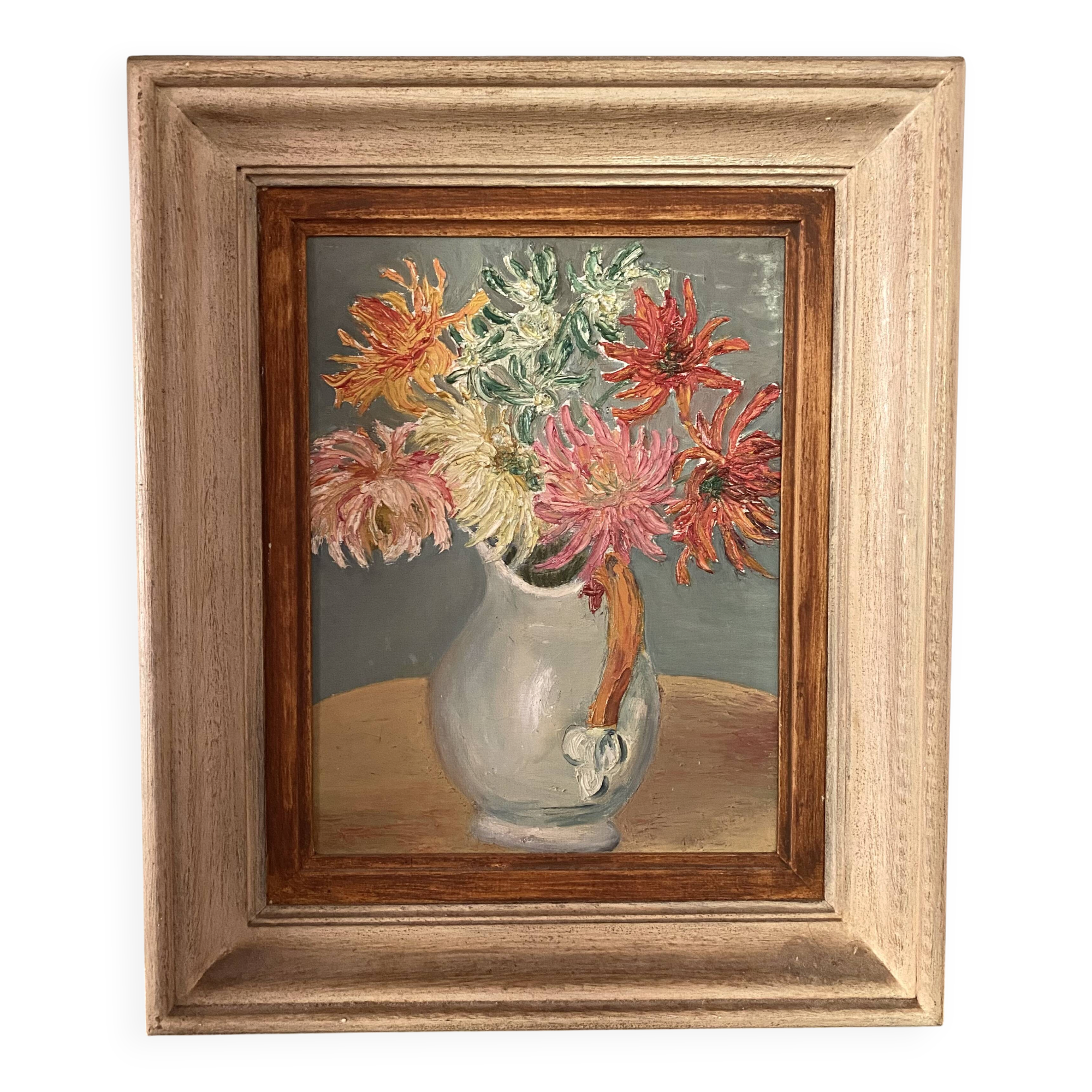 Nature Morte aux Fleurs – Huile sur Toile (1940)