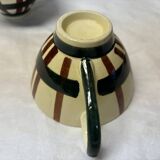 Set of 4 vintage earthenware cups