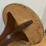 Vintage wooden pedestal table
