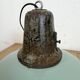Industrial Petrol Enamel Factory Lamp with Cast Iron Top, 1960s