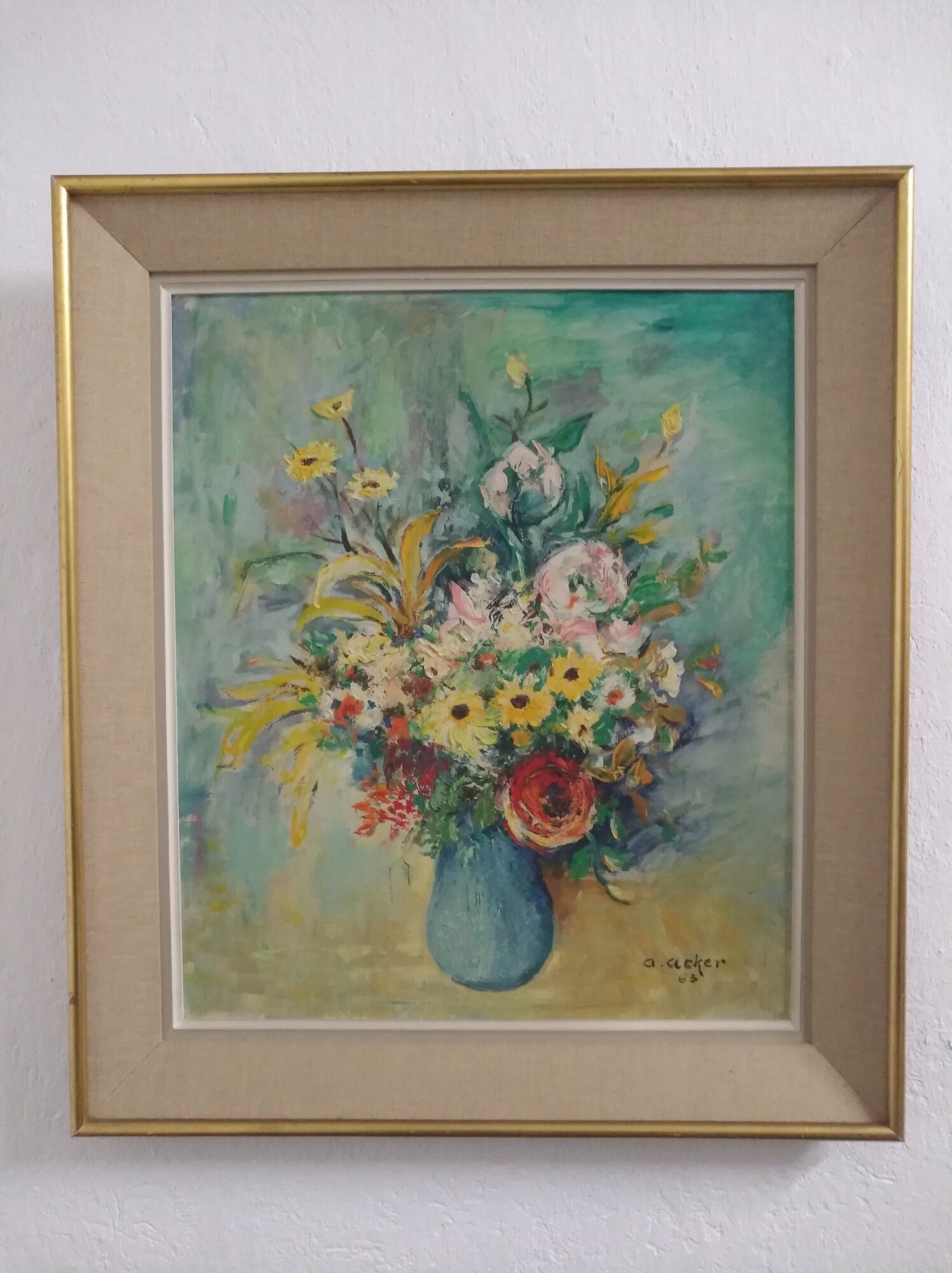 Tableau The bouquet of flowers oil painting