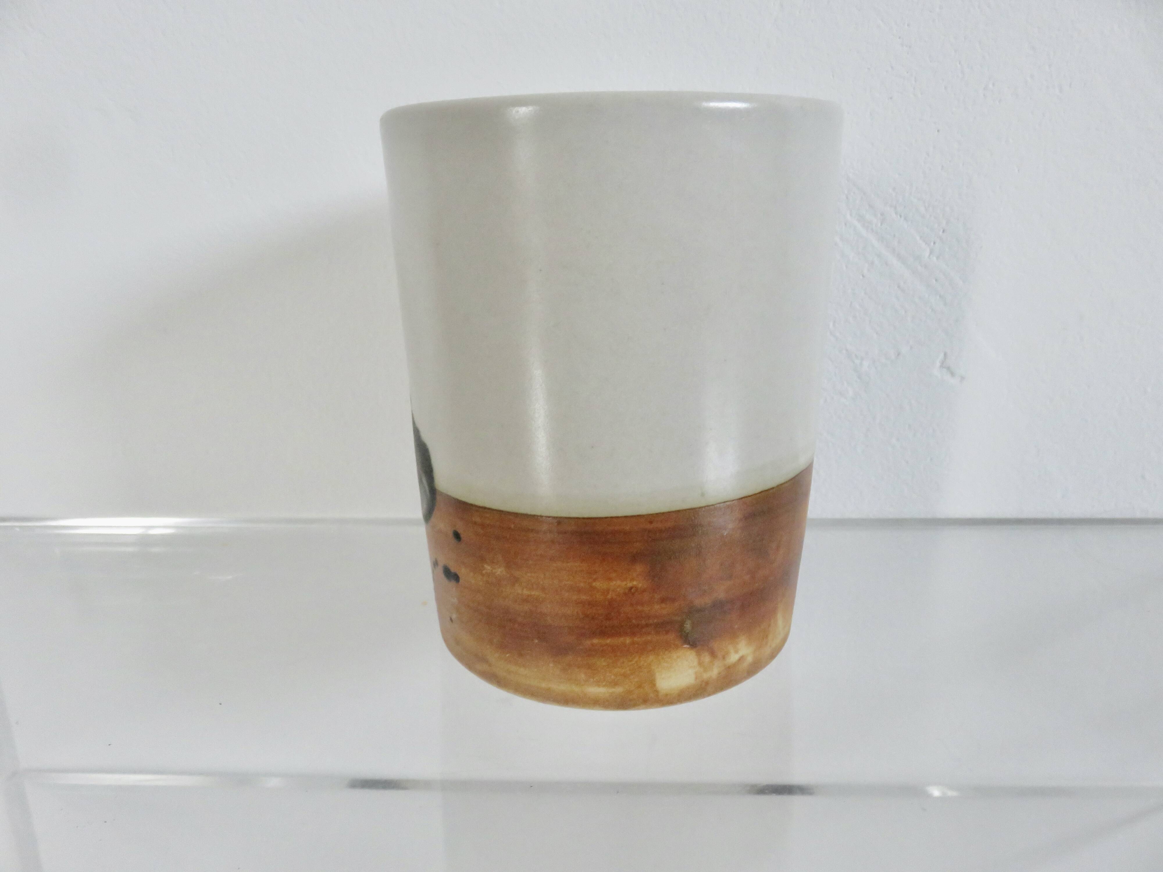 Stoneware vase "dove pottery" 50s 60s