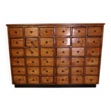 Armoire d'apothicaire vintage à 36 tiroirs des années 1930