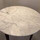 Table Haute Marbre Carrara + 5 Tabourets "Neoz" par Philippe Starck /Draide