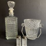 Carafe à whisky pointe de diamant, années 60