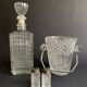 Diamond tip whisky decanter, 1960s