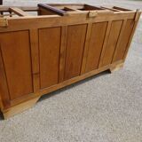 Large and antique solid walnut sideboard