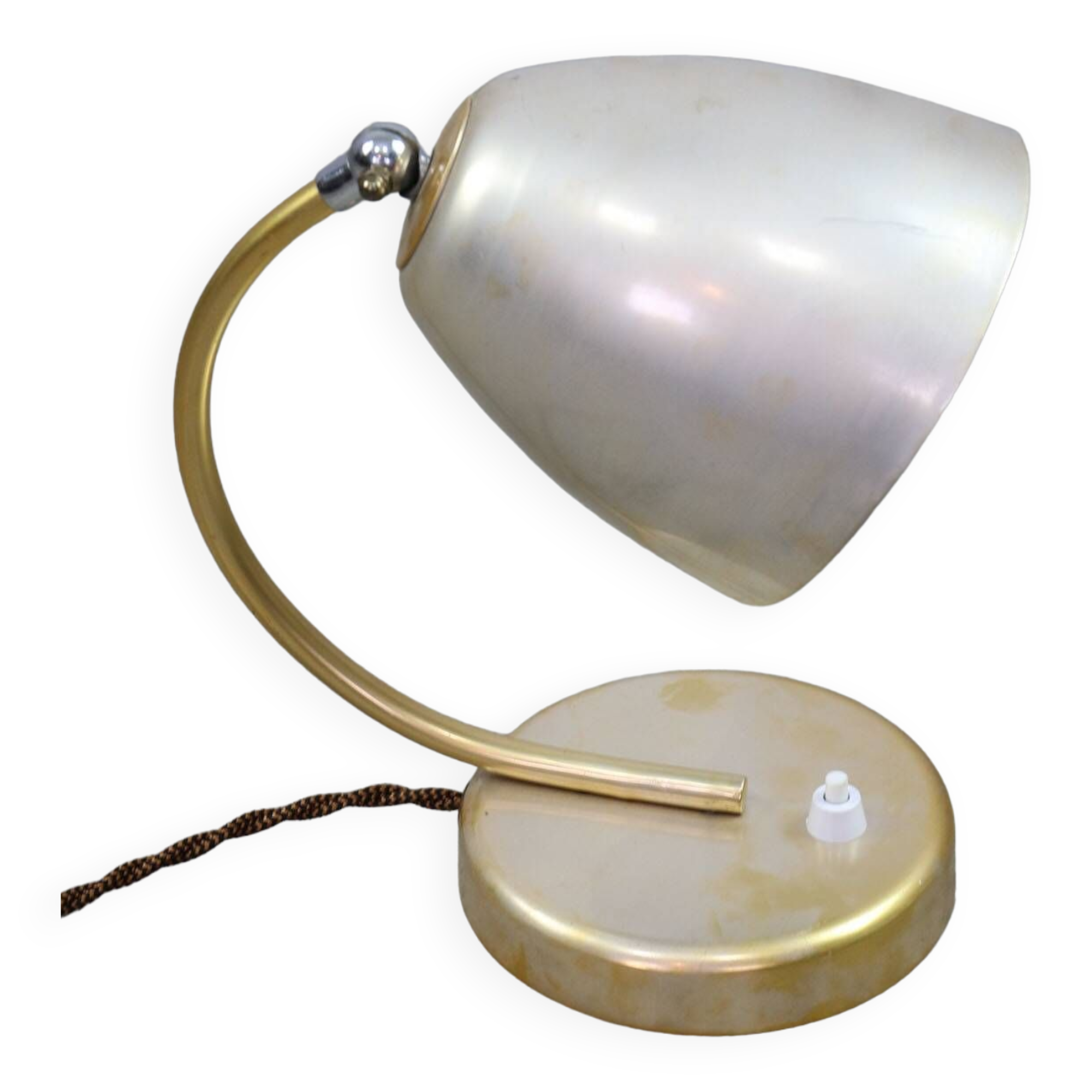 Mid-Century Italian Metal Table Lamp