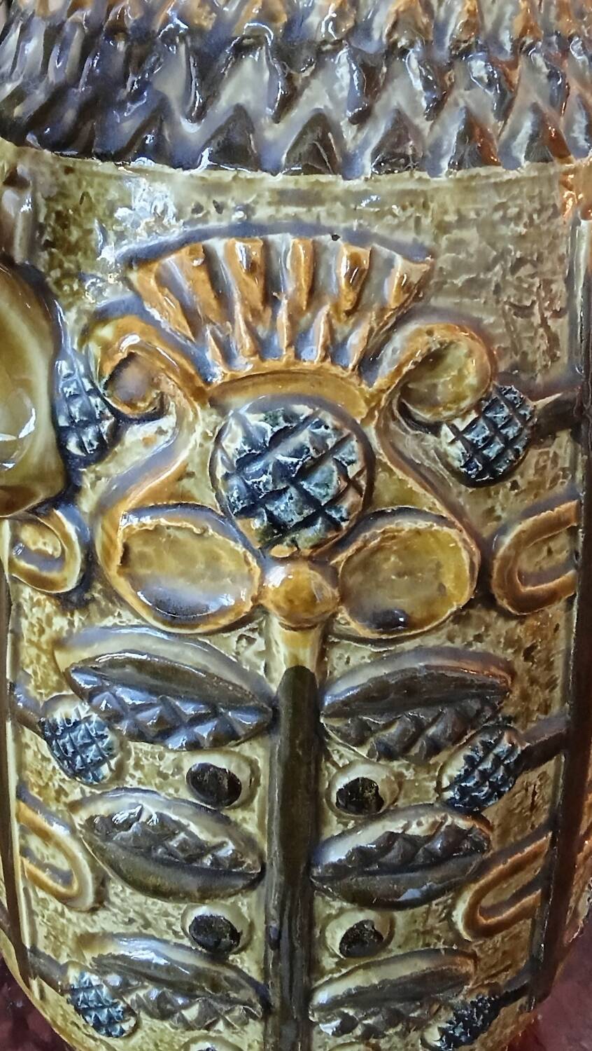 Antique large West Germany ceramic pitcher