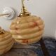 Pair of Art Deco globe wall lights