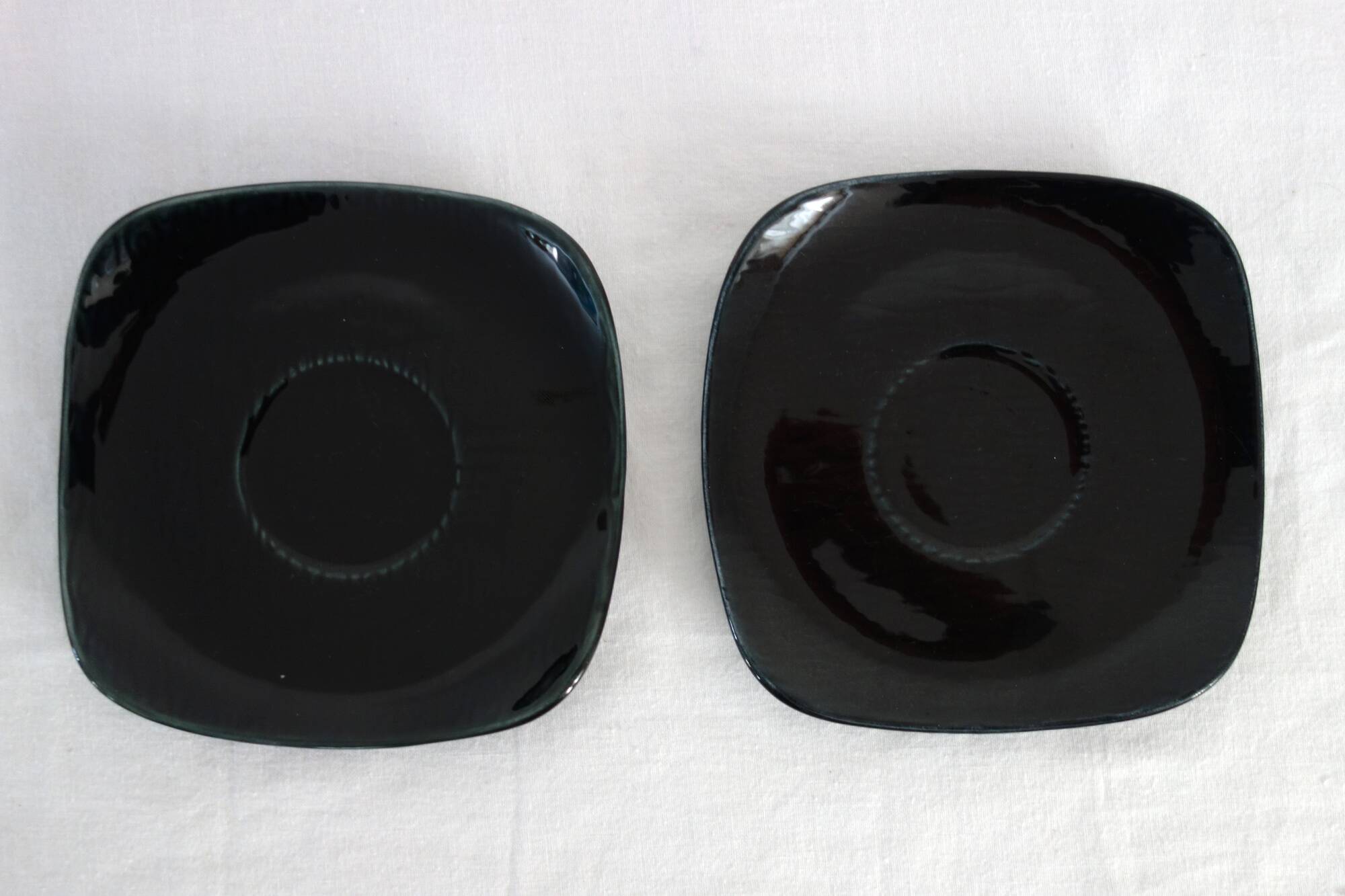 2 cups with saucers New Time Boch Frères 1955