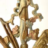 Louis XVI style wall lamp, musical instruments, 63 cm