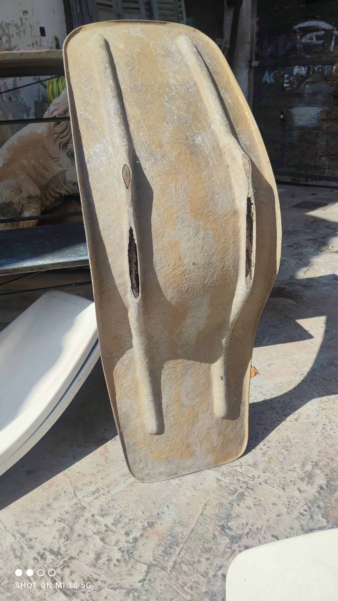 Sun lounger by Charles Zublena in polyester, circa 1960