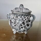 Fat lava tripod flower spike vase