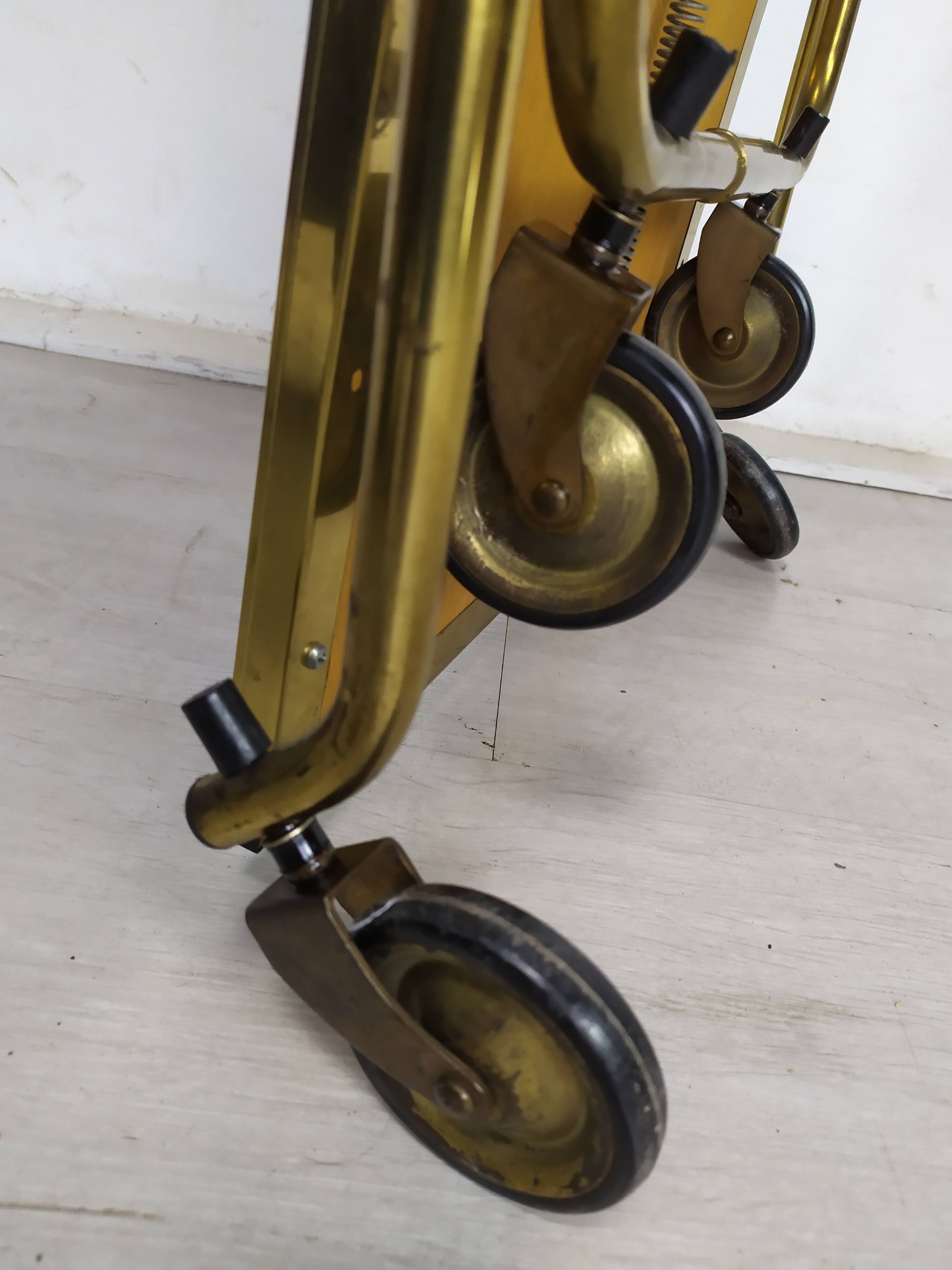 Vintage brass folding dessert