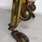 Vintage brass folding dessert