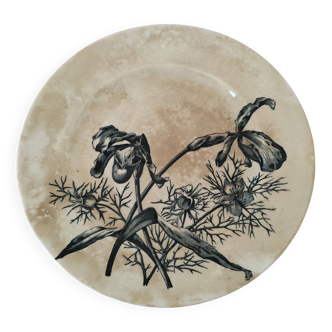 19th century pedestal plate Iron Earth