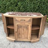Art deco sideboard 1930 in raw walnut