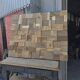 Decorative wall panel in solid oak