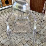 4 Victoria Ghost Chairs And 2 Louis Ghost Armchairs By Philipe Stark For Kartell