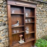 Antique oak wall shelf