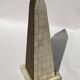 Grand tour bone inlay candle holders, candle sticks and obelisk, ca 1895 France