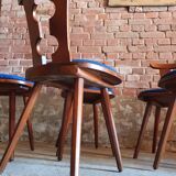 Set of 6 bistro chairs 1970