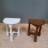 Pair of stool in solid chene