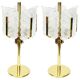 Table lamp by Carl Fagerlund for Orrefors, Murano glass leaves, 1960s