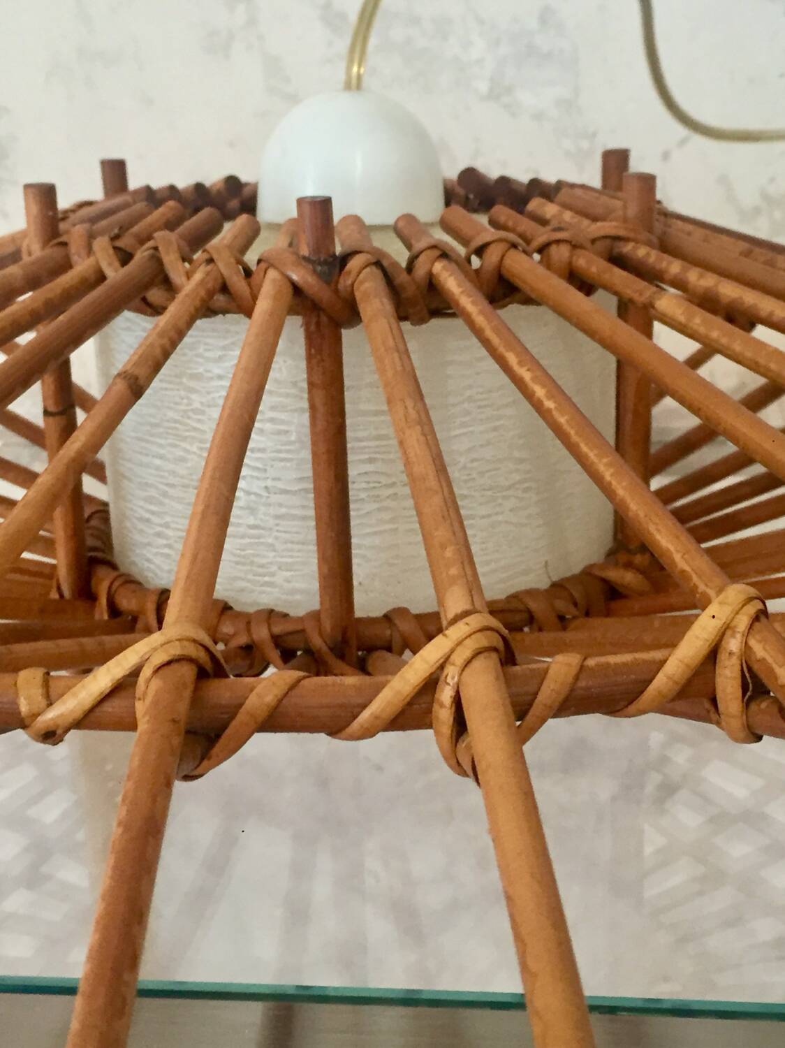 Rattan pendant light