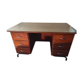 Wooden schoolmaster desk