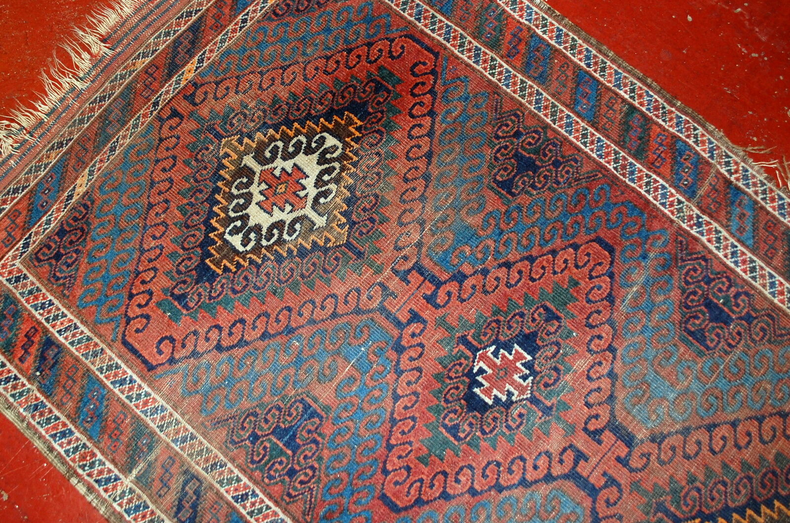 Tapis ancien Afghan Baluch fait main 76cm X 181cm 1900s